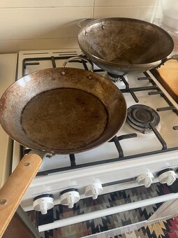De Buyer pánev na smažení, wok + skleněná poklice - 2