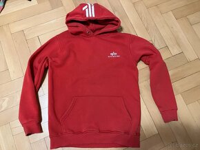 Mikina červená alpha industries vel.S - 2