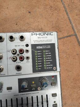 Mixážní pult Phonic + Splitter/Mixer Behringer - 2