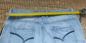 Kraťasy jeans, vel. XL, 60x58cm, zip. - 2