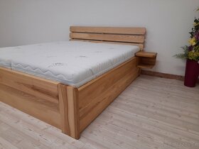 Nová dřevěná masivní postel, jasan, nosnost 700 kg, Odvezu - 2