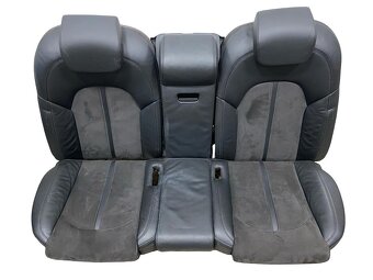 Sedačky černá kůže alcantara Audi A8 D4 4H sedan r.v. 2011 - 2