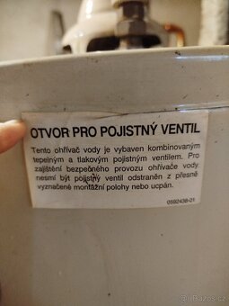 Plynovým ohřívač vody - bojler Quantum - 2