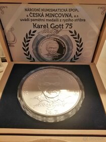 Medaile Karel Gott 1kg - 2