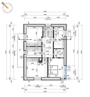 Stavební pozemek 601 m² s projektem dvoupodlažního RD - 2