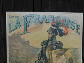 Originální cyklistický reklamní plakát "LA FRANCAISE" - 2