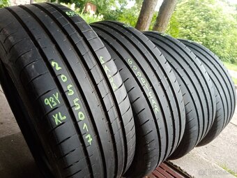 Letní pneu 4kusy 205/50/17 vzorek 95% GOODYEAR - dobírka - 2