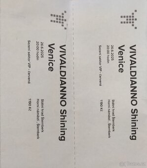 VIP vstupenky na koncert Vivaldianno pod širým nebem - 2