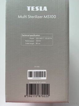 Sterilizátor TESLA Multi Sterilizer MS100 -nový, nerozbalený - 2