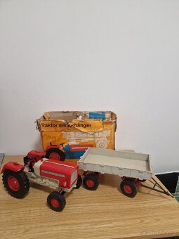 Stará hračka traktor Piko Anker, funkční - 2