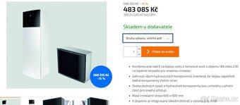 tepelné čerpadlo Daikin 18 kW vč. hydroboxu s TUV 230l NOVÉ - 2