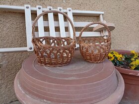 Proutěný košíček - kulatý a oválný - 2