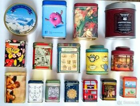 Dekorativní plechové krabičky plechovky nejen pro sběratele - 2
