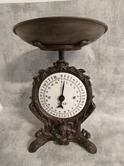 Velmi pěkné jednomiskové figurální 10kg váhy do sbírky - 2