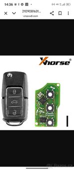 Klíč k vozidlu koncernu VW - 2