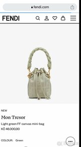 👜 Prodám ikonickou Fendi Mon Tresor kabelku – limitovaná ed - 2