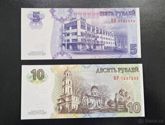 Sada 5 a 10 Rublů, Podněstří, UNC - 2