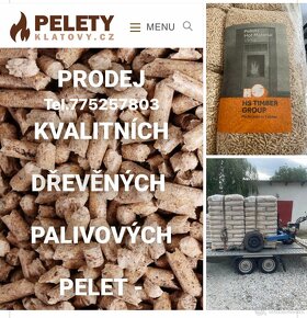 Pelety dřevěné 6mm české výroby - 2
