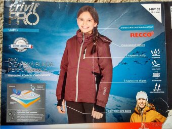 vel.146/152 Recco Crivit Pro dětská lyžařská bunda - 2