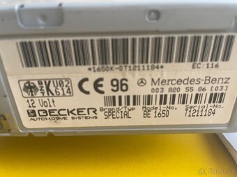 Becker Speciál be1650 autorádio Mercedes originál - 2