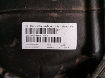 Zadní diferenciál Mercedes Benz GLE 350d-2017 - 2