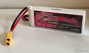 CNHL G+Plus 5000mAh 14.8V 4S 70C LiPo baterie – XT90 - 2