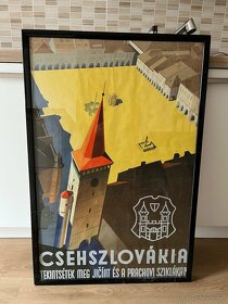 Starý reklamní plakát Art Deco - 2