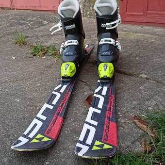 Set lyží Fisher 110cm a lyžáků 21,5 - 2