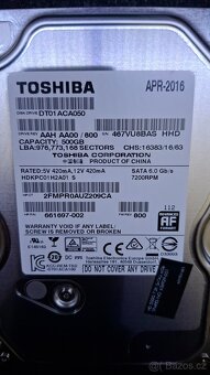 sata disk Toshiba DT01ACA050 500GB 3,5" - 2