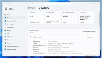 PC/i3-4130 4x3,40GHZ/8GB DDR3/128GB SSD + 320GB/GPU 1GB/W11 - 2