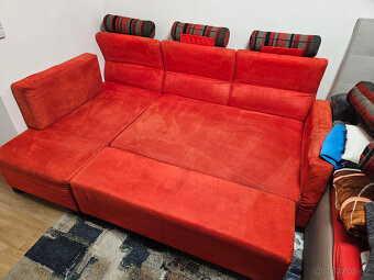 Rohová sedací souprava-český nábytek - 2