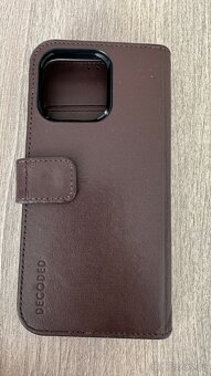 Kryt Kožený Decoded 2v 1 na iPhone 14 pro - 2