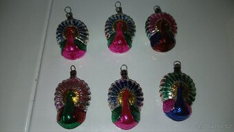 Vánoční staré ozdoby dle fotek pávi - 2