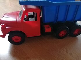 Tatra auto hračka modročervená , cca 73 cm - 2