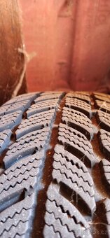 4x Plechové disky Octavia 1 + zimní pneu Sava a rezerva - 2