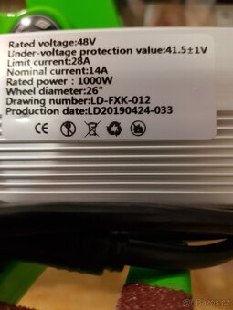 Celoodpružené elektro odrážedlo Mosquit, výkon 1000W. - 2