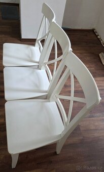 3ks židle IKEA Ingolf bílá - 2