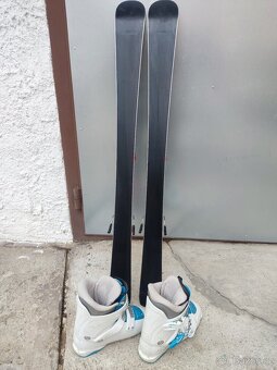 Dětské lyže 110cm + lyžáky - 2