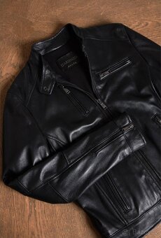 Černa kožená bunda D’arienzo - 2