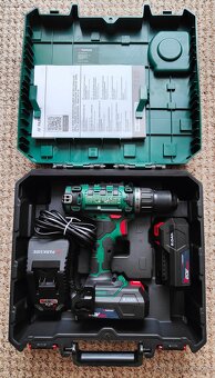 Nová aku vrtačka Parkside s příslušenstvím, záruka 3 roky. - 2