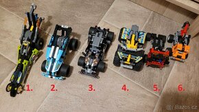 LEGO technic auta, ctyřkolka, plachetnice - 2