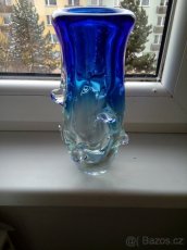 Prodám modrou Škrdlovickou vázu - 2