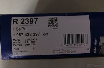 Kabinový a naftový filtr Bosch - 2