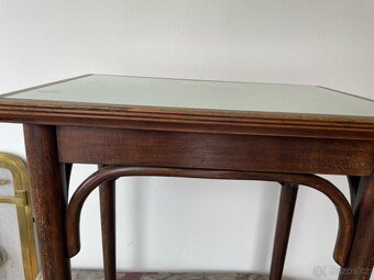 Orginal Thonet stolik so Sklom - 2