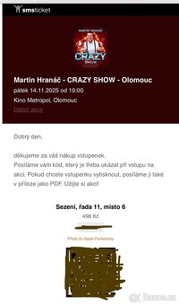 Martin Hranáč - CRAZY SHOW - Olomouc - 2
