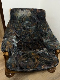 Set - kreslo, mensí gau a velký gauc - 2