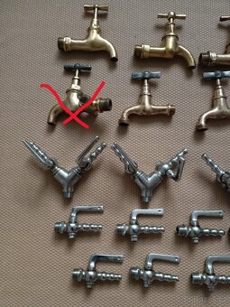 Kohoutek,mosazný ventil,mosazný kohoutek. - 2