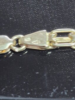 Zlatý řetízek zdobený 14k - 2