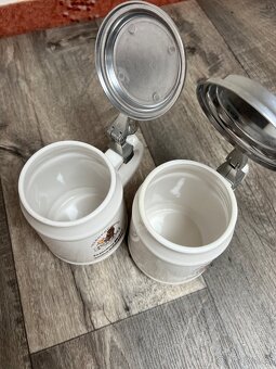 Keramický půllitr / korbel KOZEL s víčkem 0,5l - 2