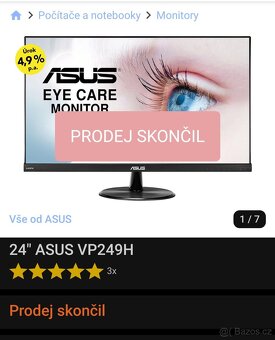 Monitor 24" Asus VP249H - 2